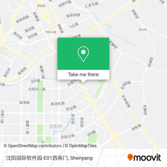 沈阳国际软件园-E01西南门 map