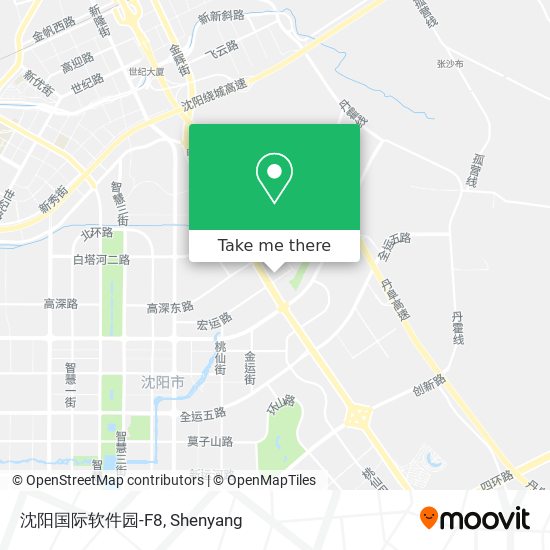 沈阳国际软件园-F8 map