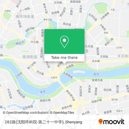 282路(沈阳环科院-第二十一中学) map