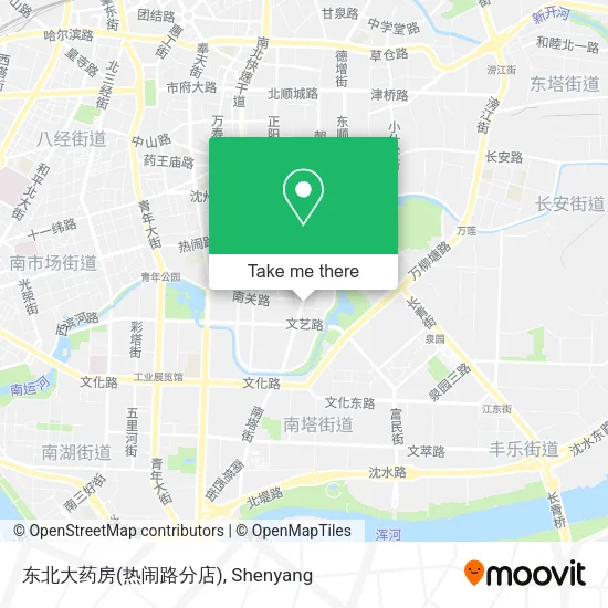 东北大药房(热闹路分店) map