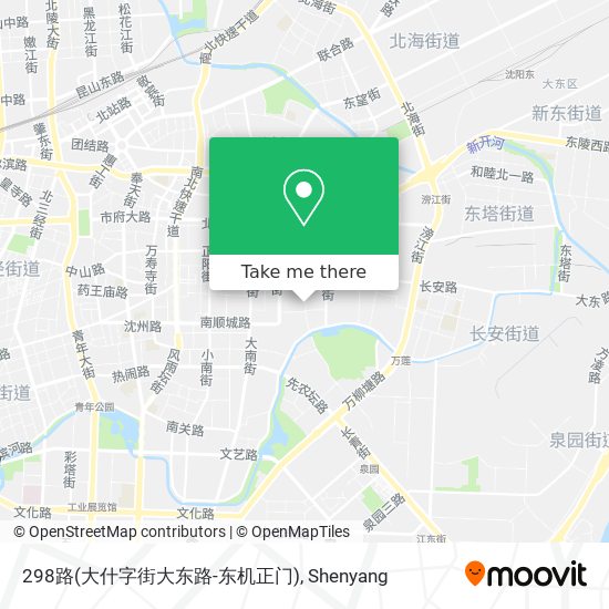 298路(大什字街大东路-东机正门) map