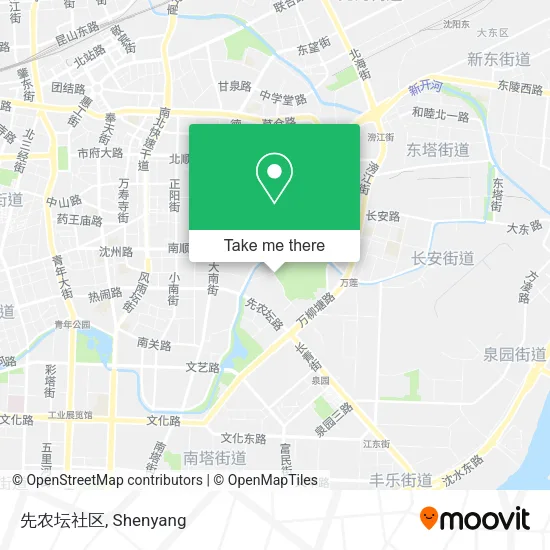 先农坛社区 map