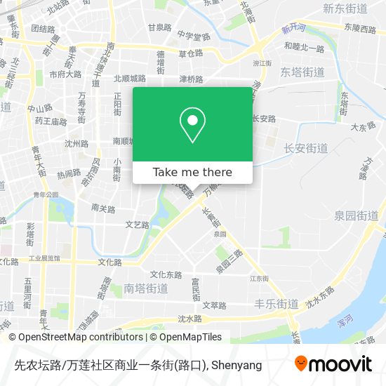 先农坛路/万莲社区商业一条街(路口) map