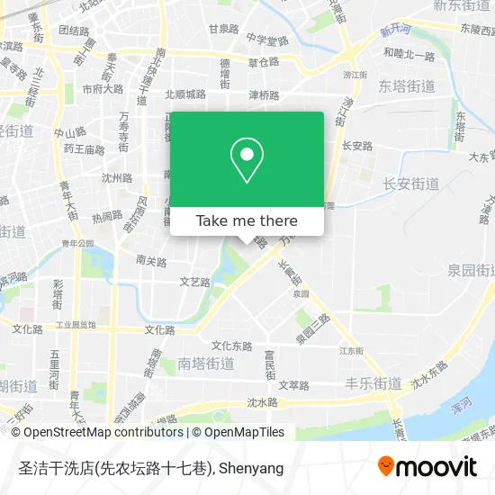 圣洁干洗店(先农坛路十七巷) map