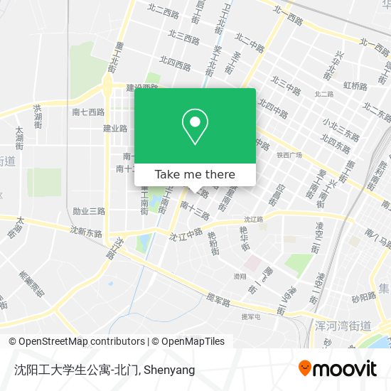 沈阳工大学生公寓-北门 map
