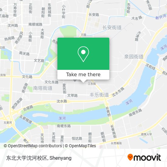 东北大学沈河校区 map