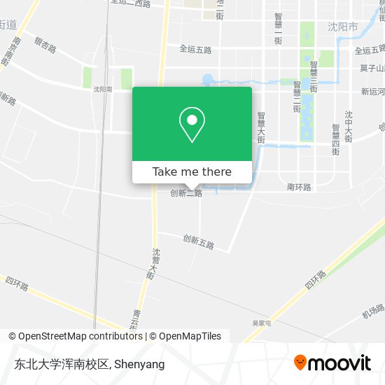 东北大学浑南校区 map