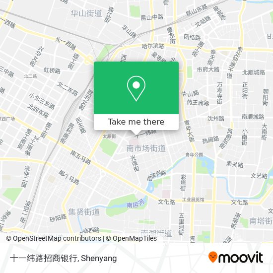 十一纬路招商银行 map