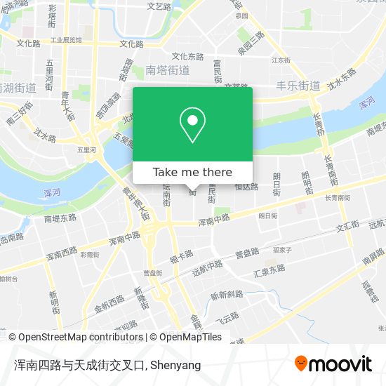 浑南四路与天成街交叉口 map