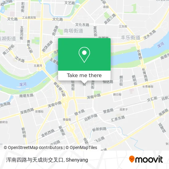 浑南四路与天成街交叉口 map