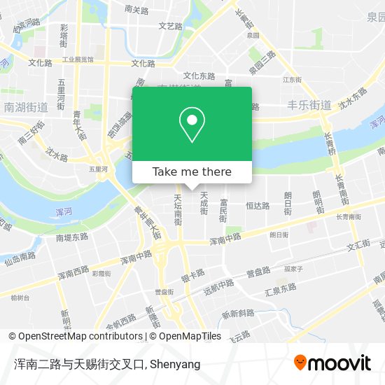浑南二路与天赐街交叉口 map