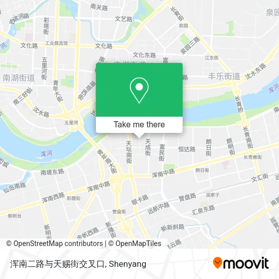 浑南二路与天赐街交叉口 map