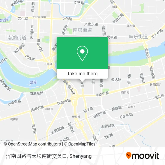浑南四路与天坛南街交叉口 map