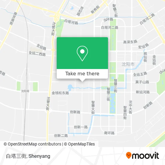 白塔三街 map