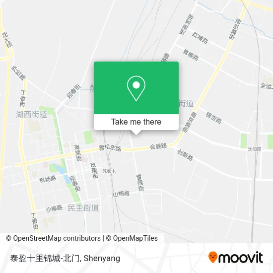 泰盈十里锦城-北门 map