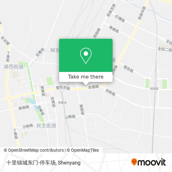 十里锦城东门-停车场 map
