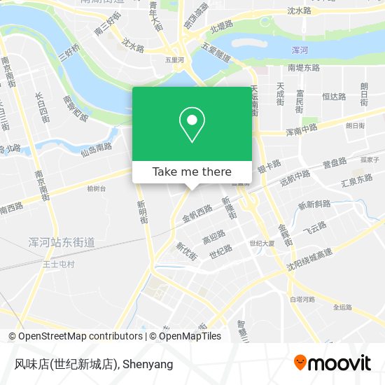 风味店(世纪新城店) map