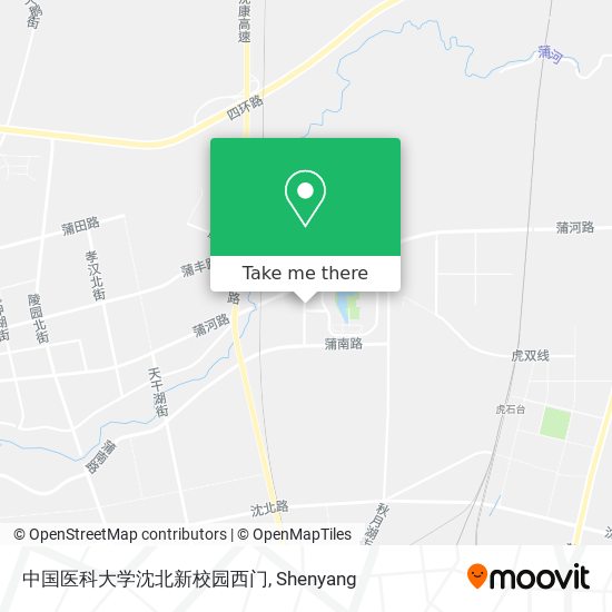 中国医科大学沈北新校园西门 map