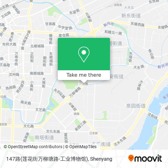 147路(莲花街万柳塘路-工业博物馆) map