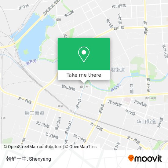 朝鲜一中 map