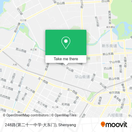 248路(第二十一中学-大东门) map