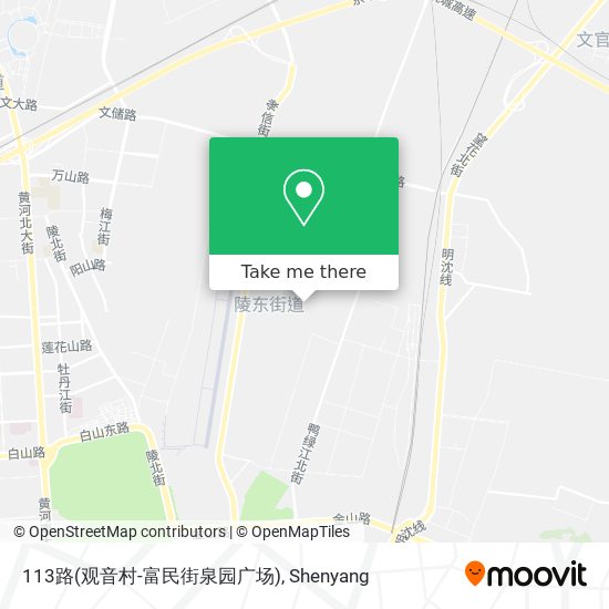 113路(观音村-富民街泉园广场) map