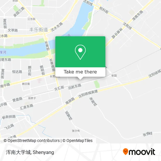 浑南大学城 map