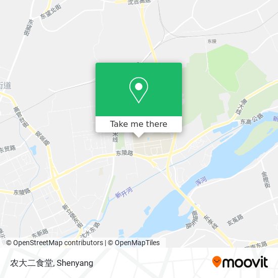 农大二食堂 map