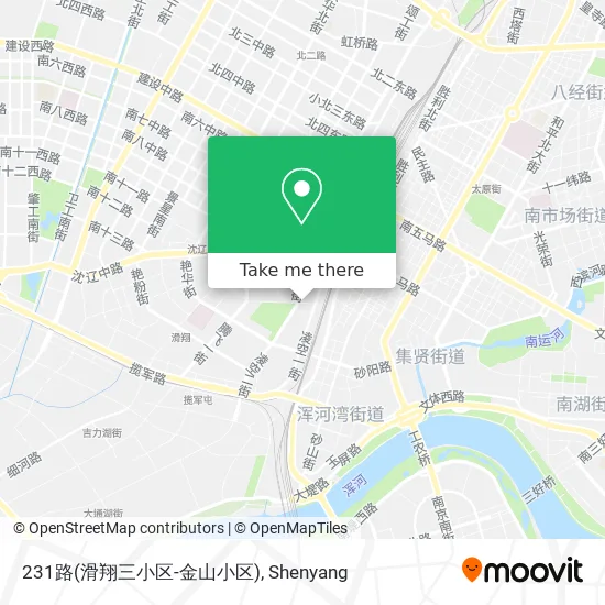 231路(滑翔三小区-金山小区) map