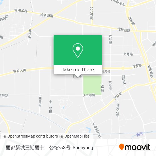 丽都新城三期丽十二公馆-53号 map