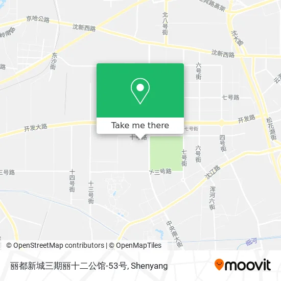 丽都新城三期丽十二公馆-53号 map