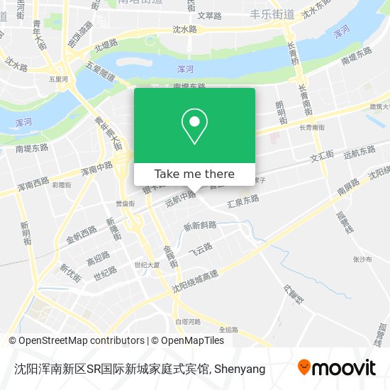 沈阳浑南新区SR国际新城家庭式宾馆 map
