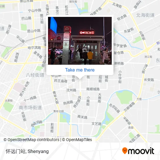 怀远门站 map