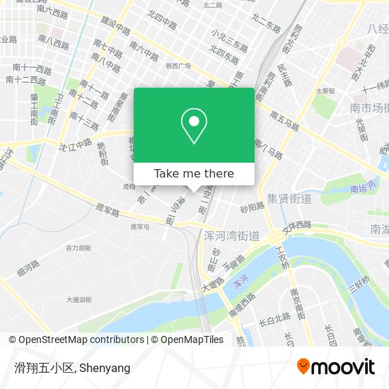 滑翔五小区 map