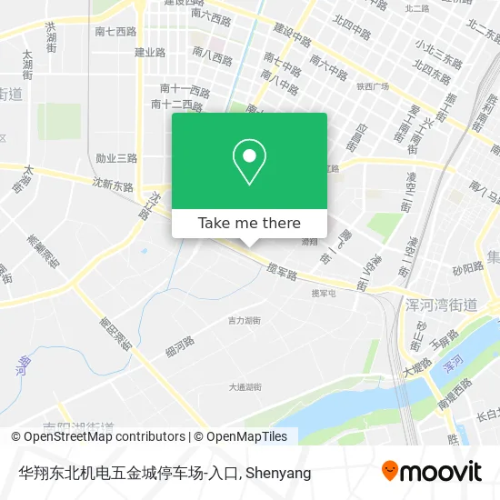 华翔东北机电五金城停车场-入口 map