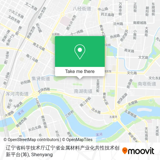 辽宁省科学技术厅辽宁省金属材料产业化共性技术创新平台(筹) map