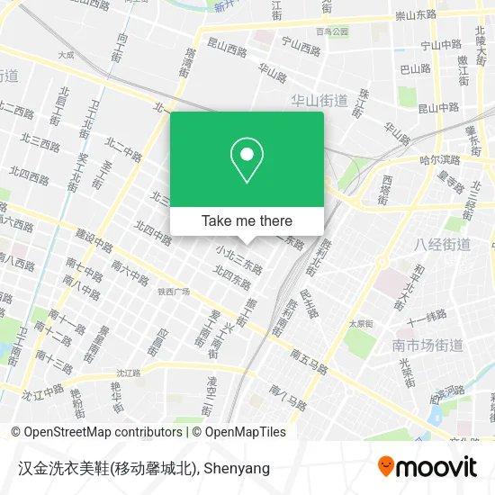 汉金洗衣美鞋(移动馨城北) map