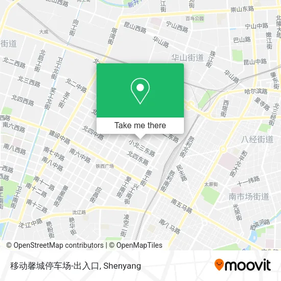 移动馨城停车场-出入口 map
