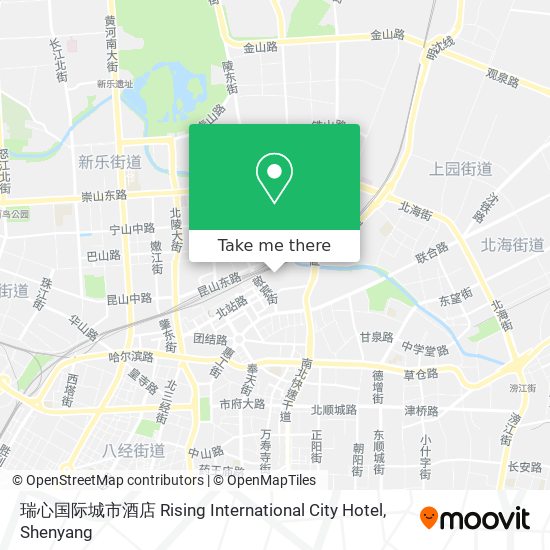 瑞心国际城市酒店 Rising International City Hotel map