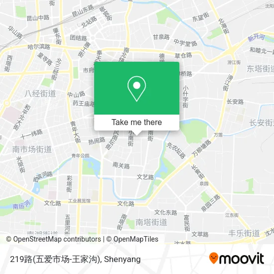 219路(五爱市场-王家沟) map
