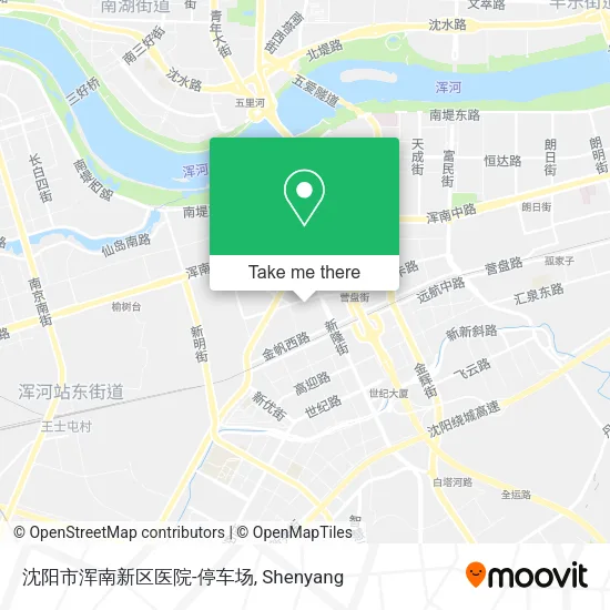 沈阳市浑南新区医院-停车场 map
