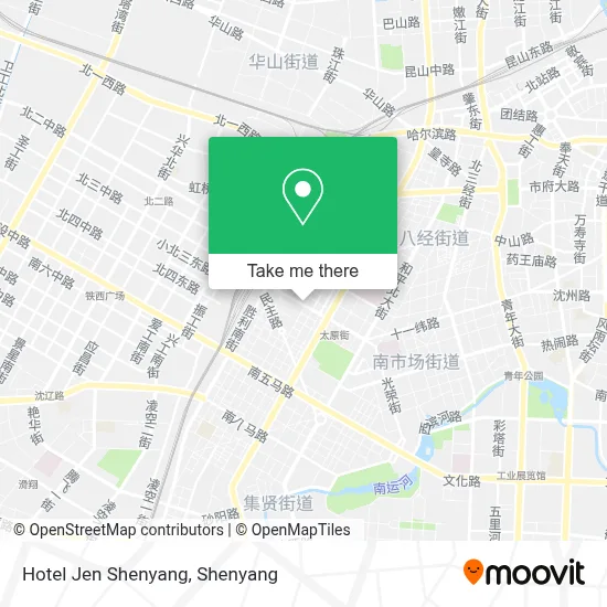 Hotel Jen Shenyang map