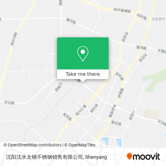 沈阳沈水太钢不锈钢销售有限公司 map