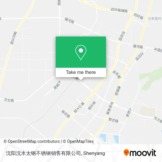沈阳沈水太钢不锈钢销售有限公司 map