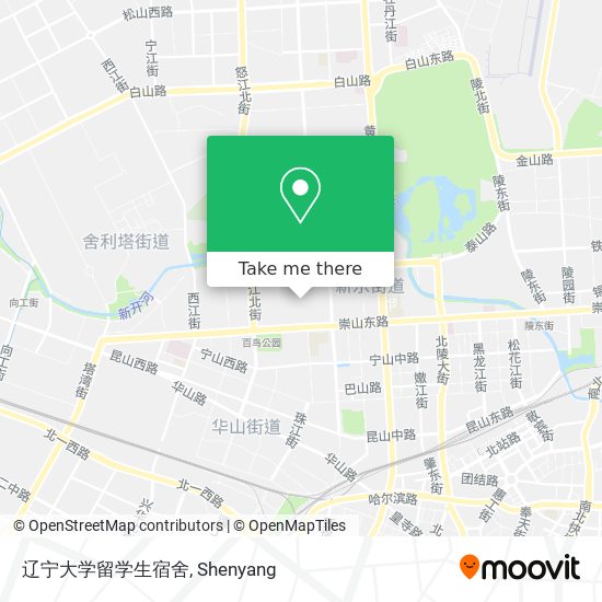 辽宁大学留学生宿舍 map