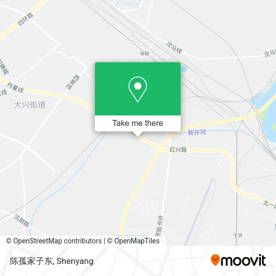 陈孤家子东 map