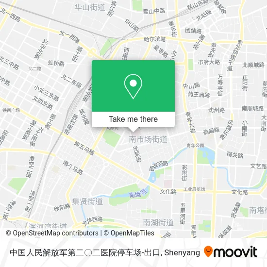 中国人民解放军第二〇二医院停车场-出口 map