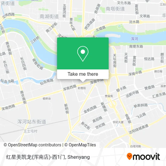 红星美凯龙(浑南店)-西1门 map