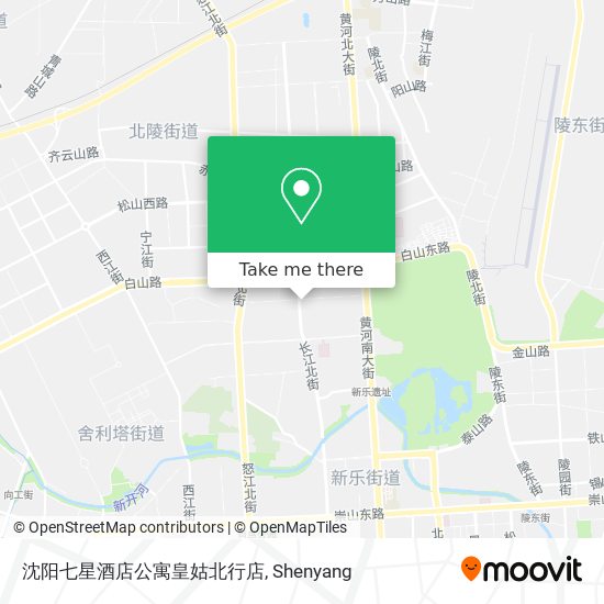 沈阳七星酒店公寓皇姑北行店 map