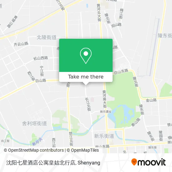 沈阳七星酒店公寓皇姑北行店 map